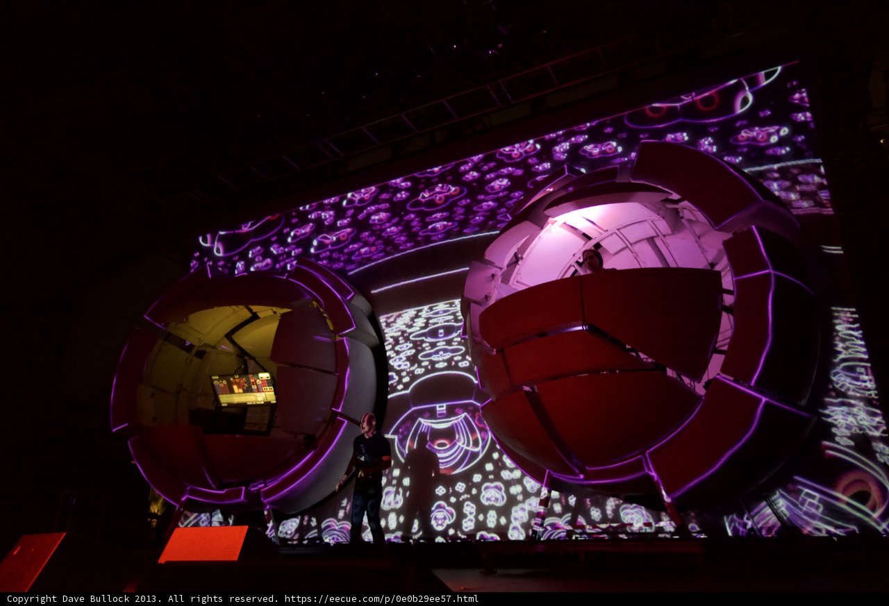 Cosmic Spheres Take Over Coachella's Projection Screen