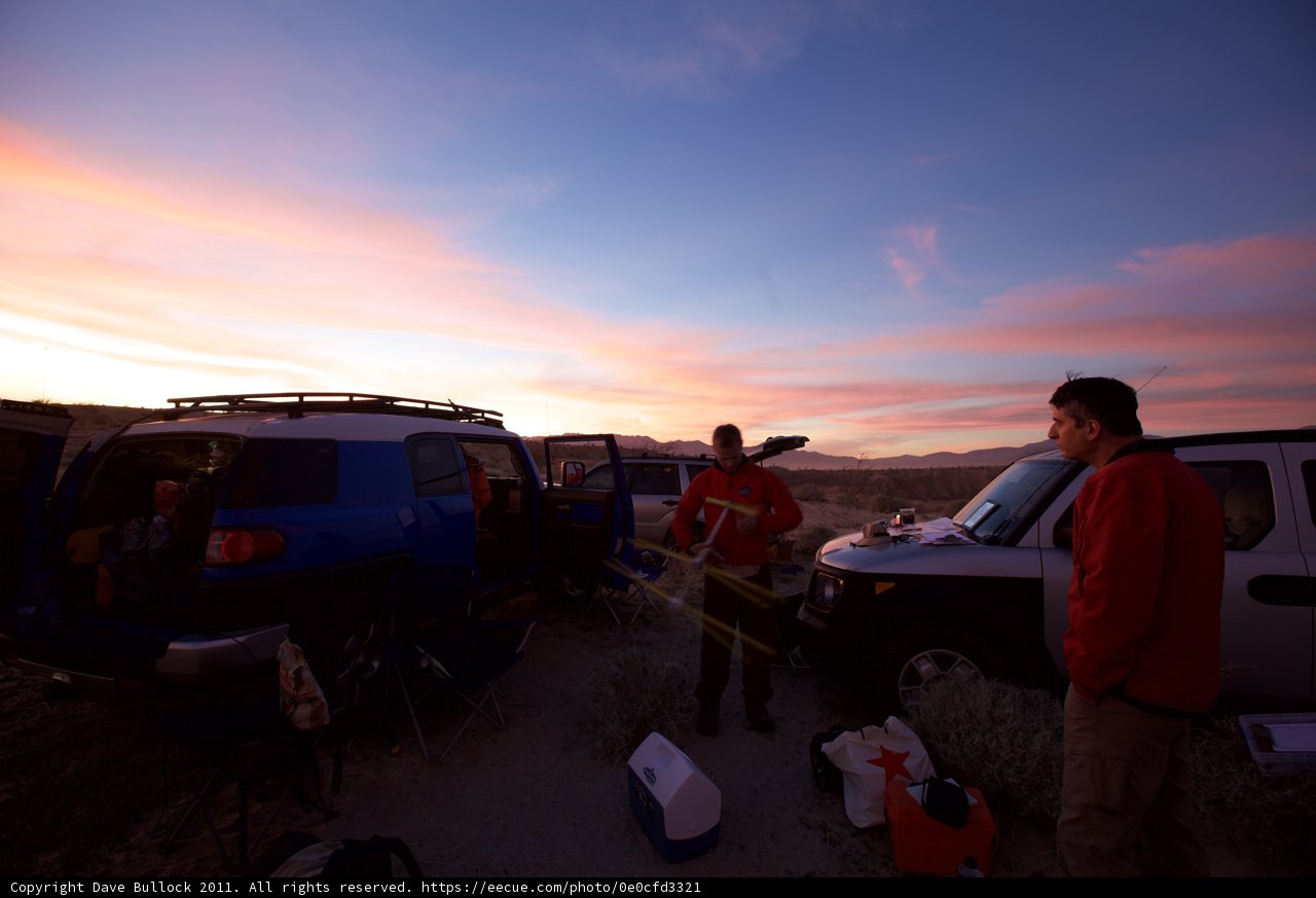 Standing by the Sunset Machine