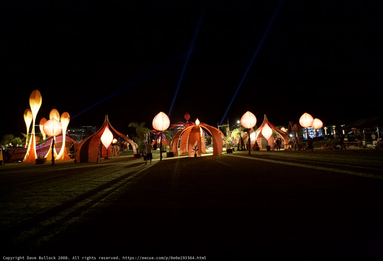 Nighttime Gathering at Coachella