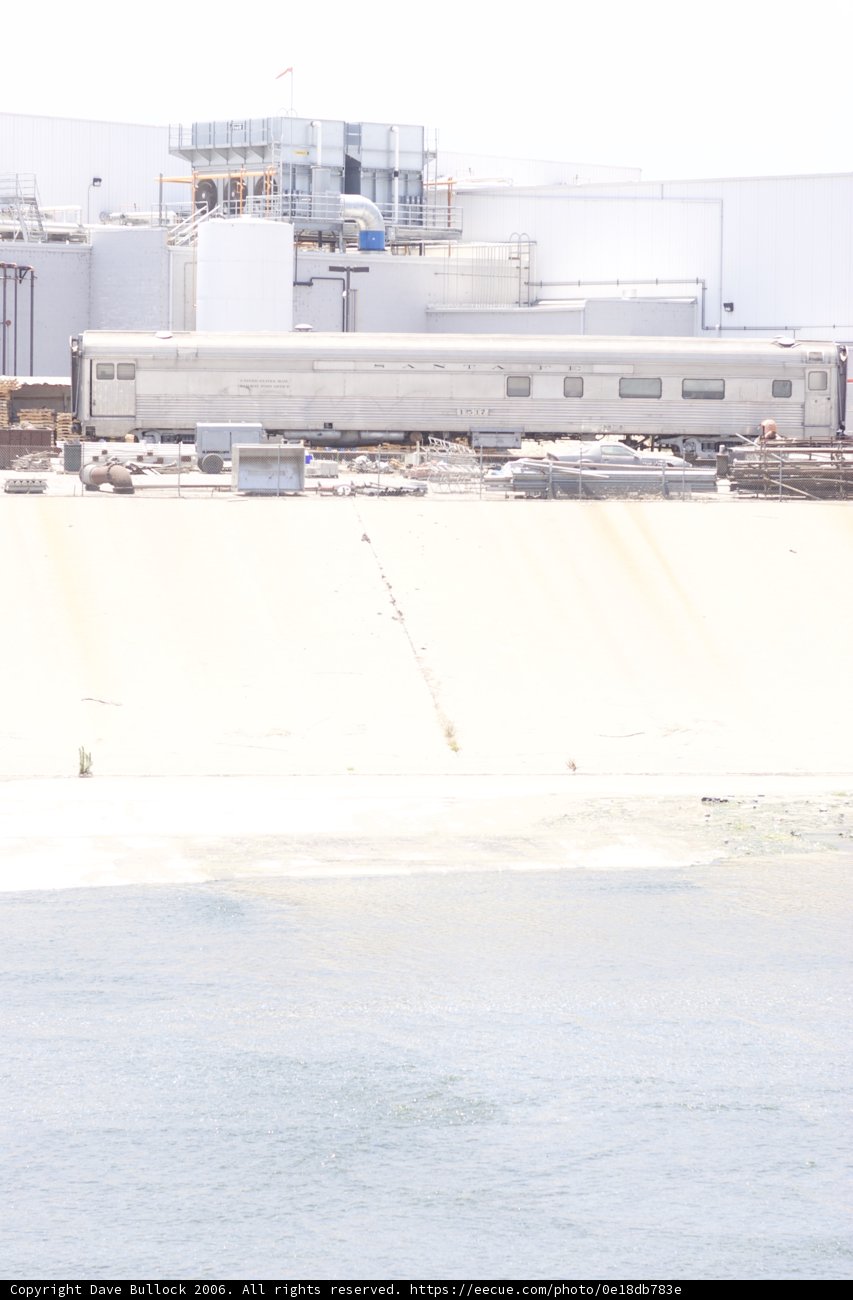Train Passing by the Waterfront Factory