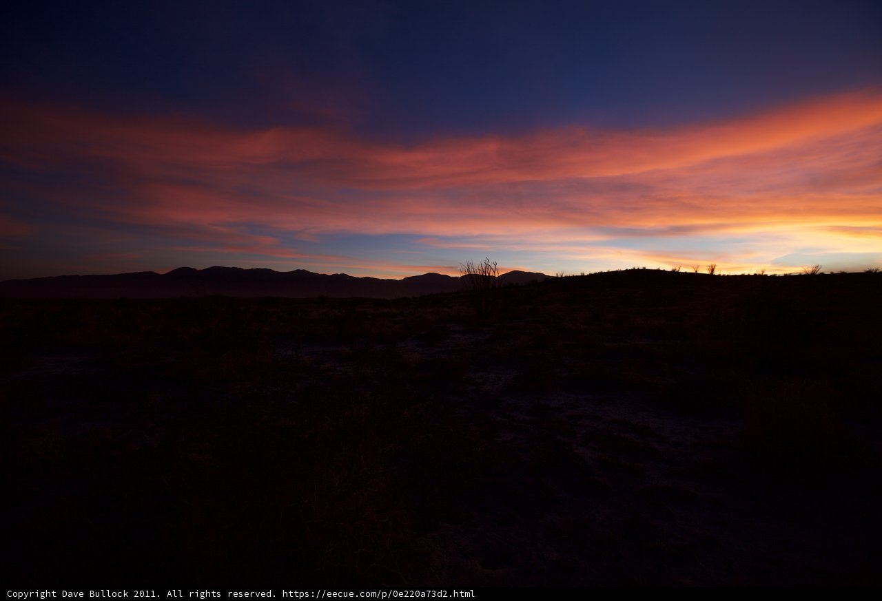 Majestic Sunset over the Anza-Borrego Desert