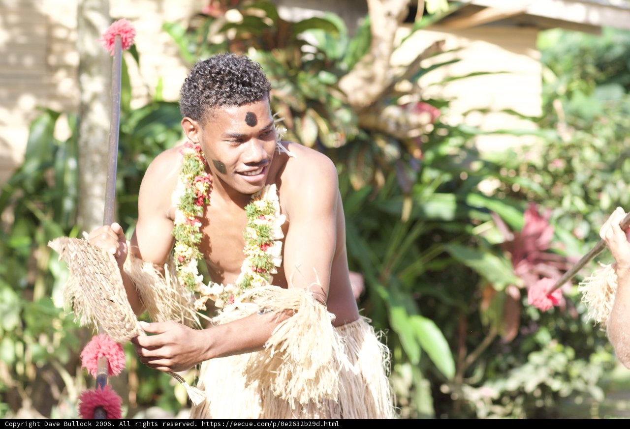 Traditional dance performance in Fiji