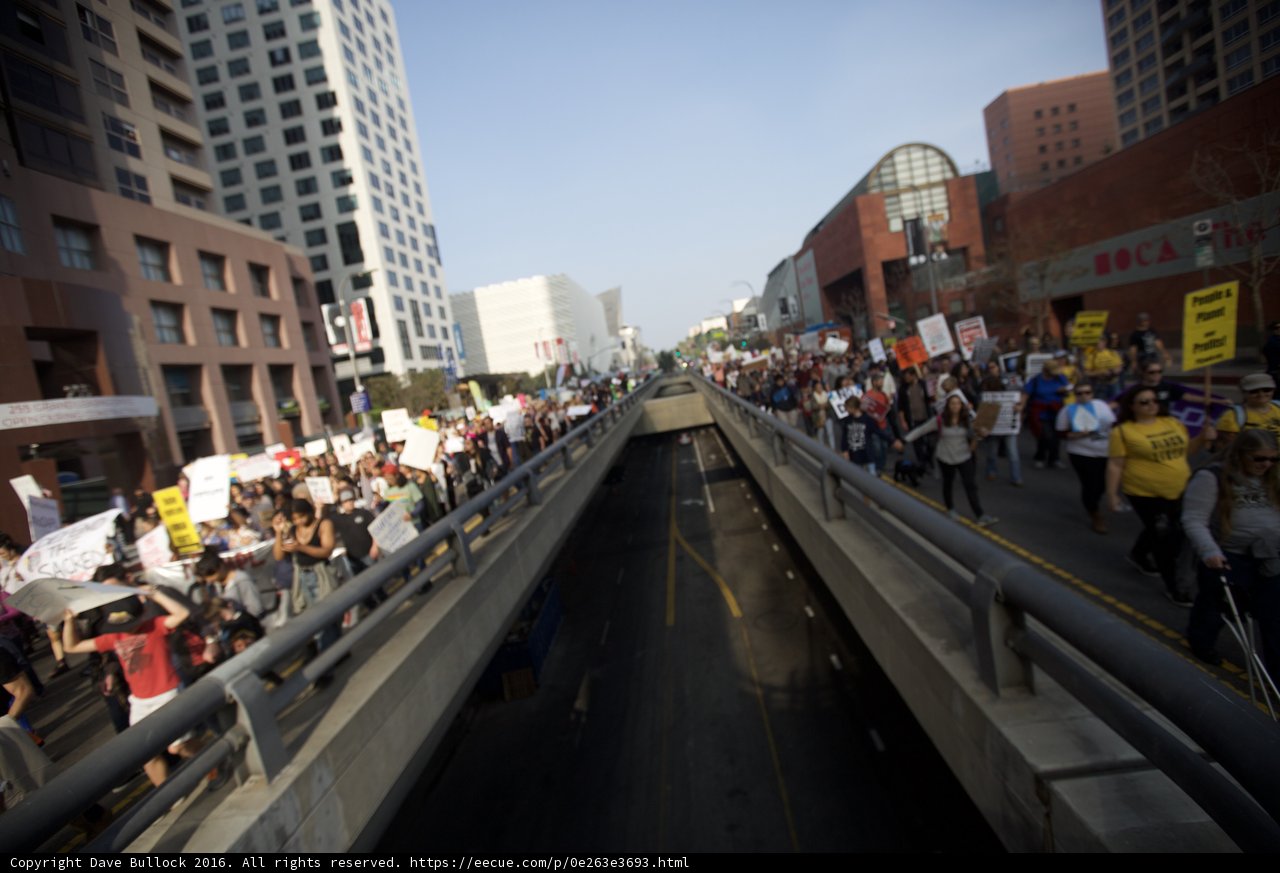 Pre-Coachella Protest in Downtown LA