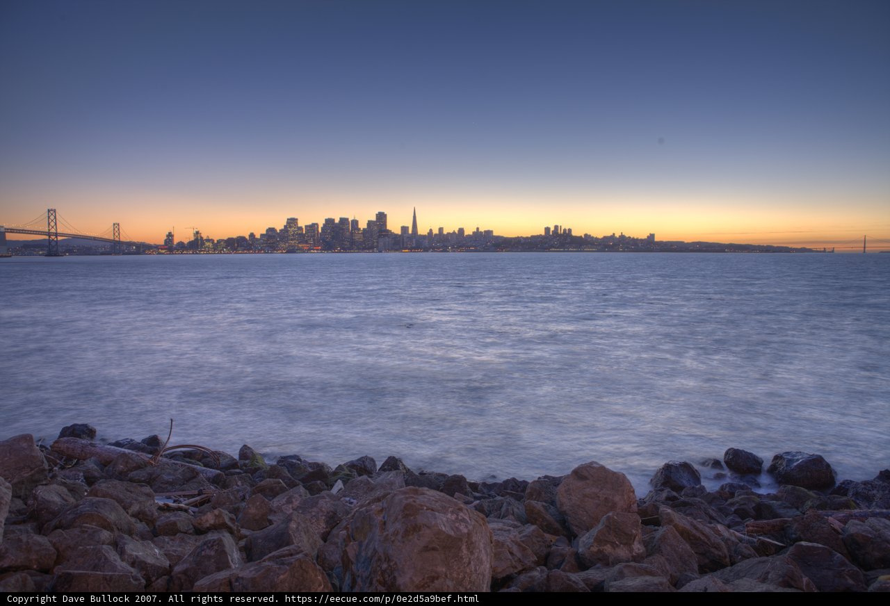 Sunset over the Bay