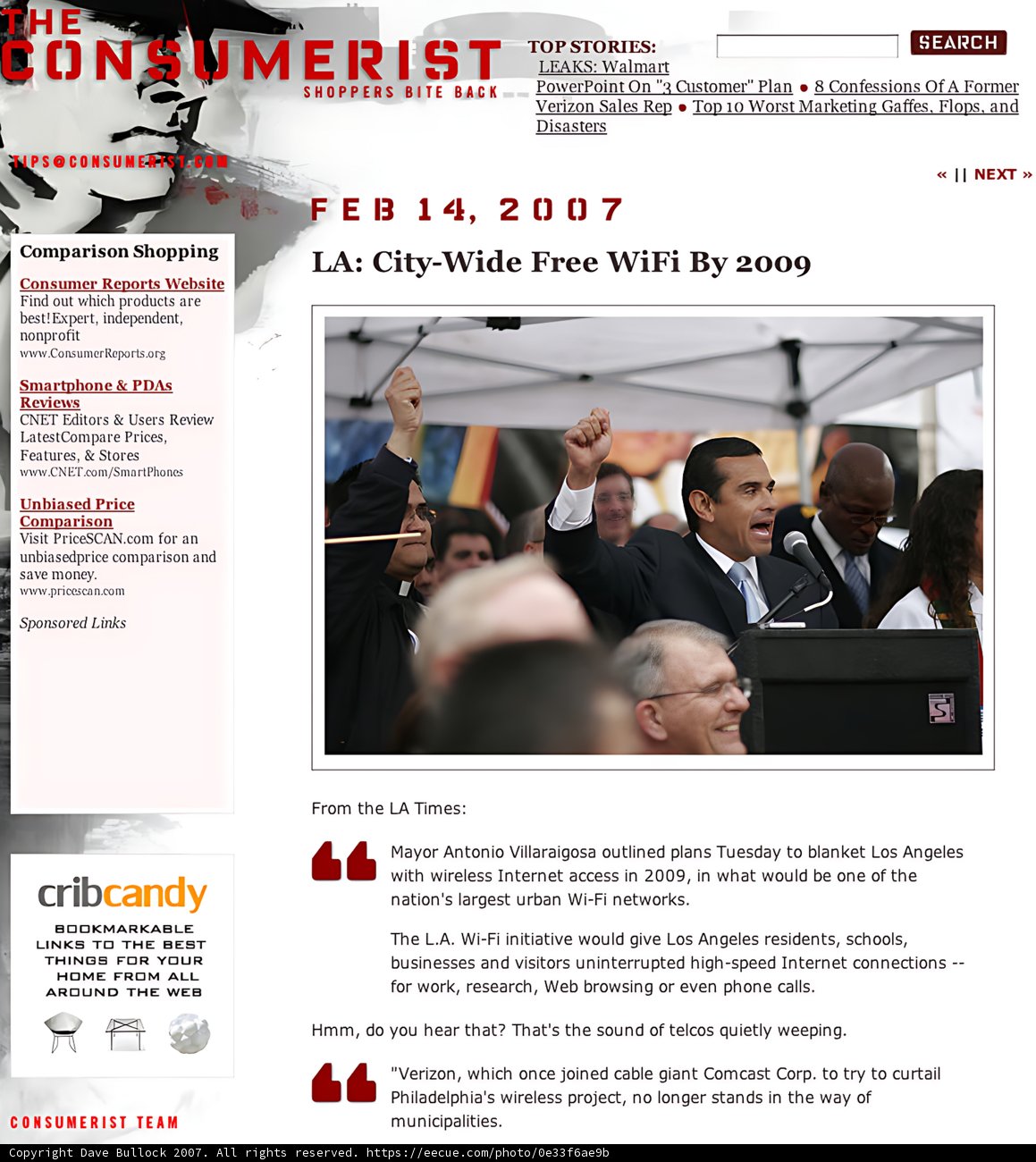 Antonio Villaraigosa Supports Gun Control