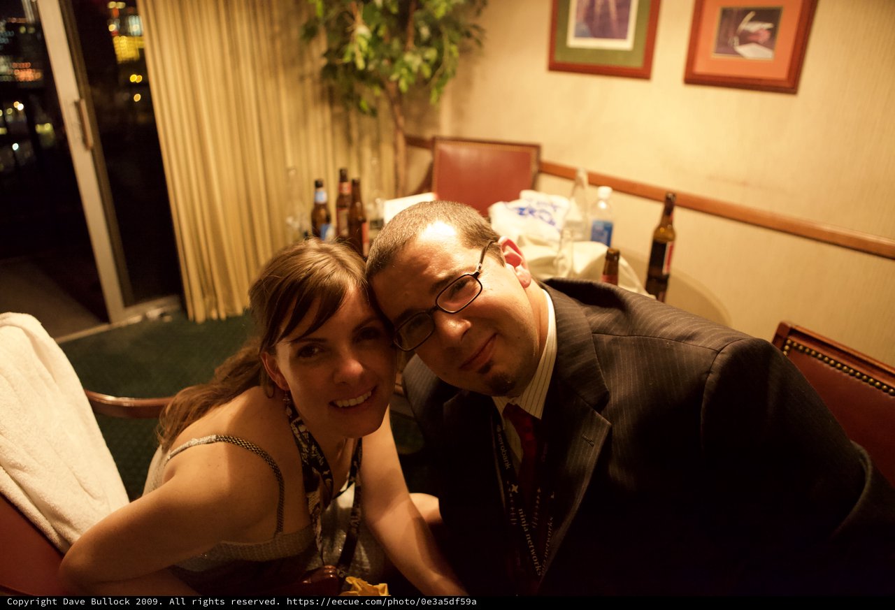 Dave and Penelope at DEF CON 17 Afterparty