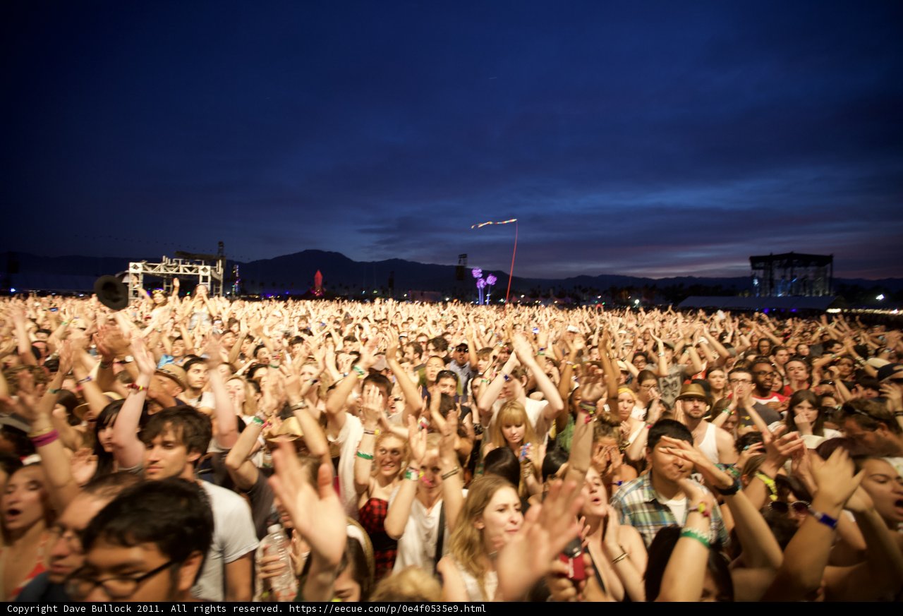 2011 Coachella Music Festival Crowd