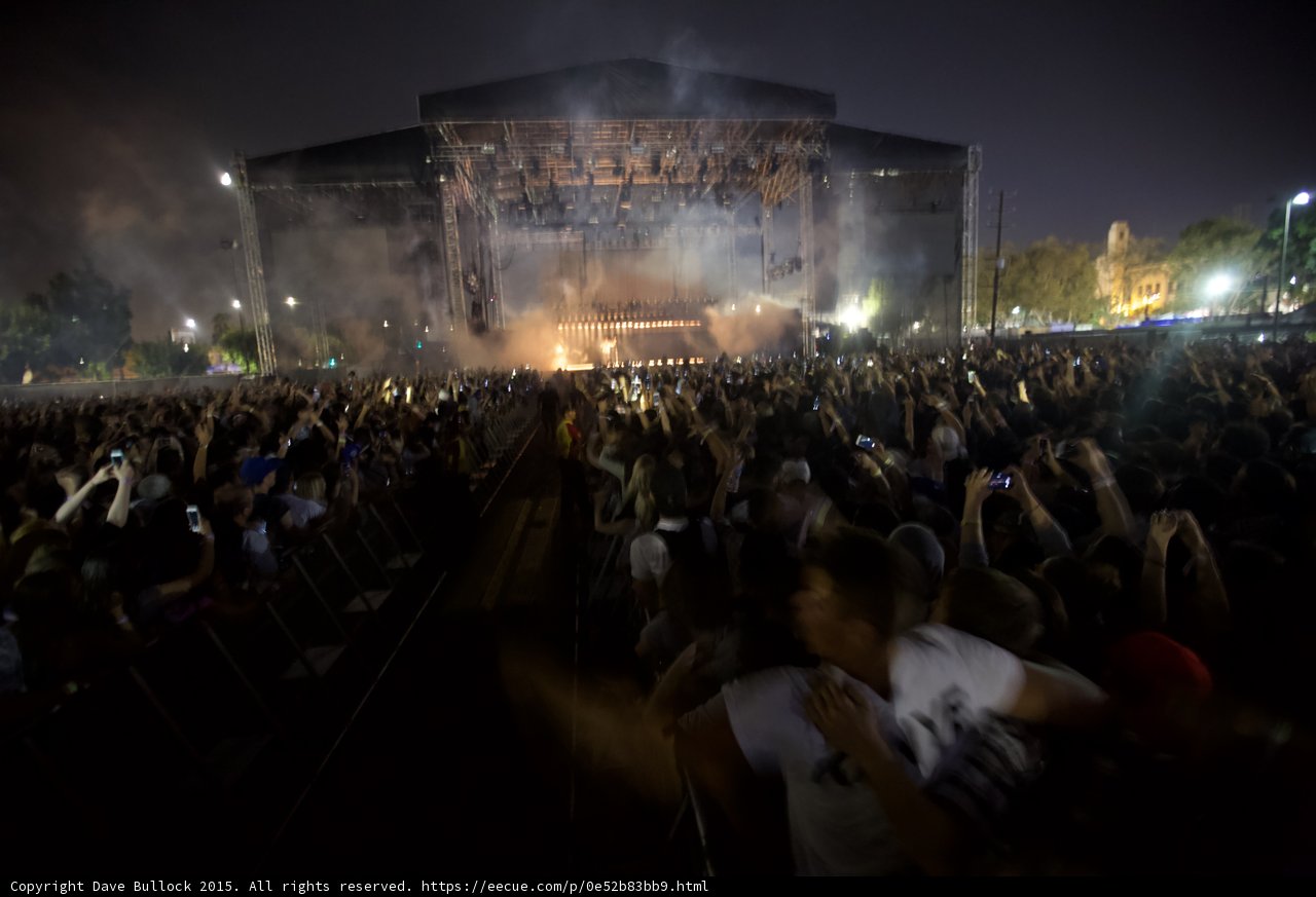 Main Stage with Embracing Couple