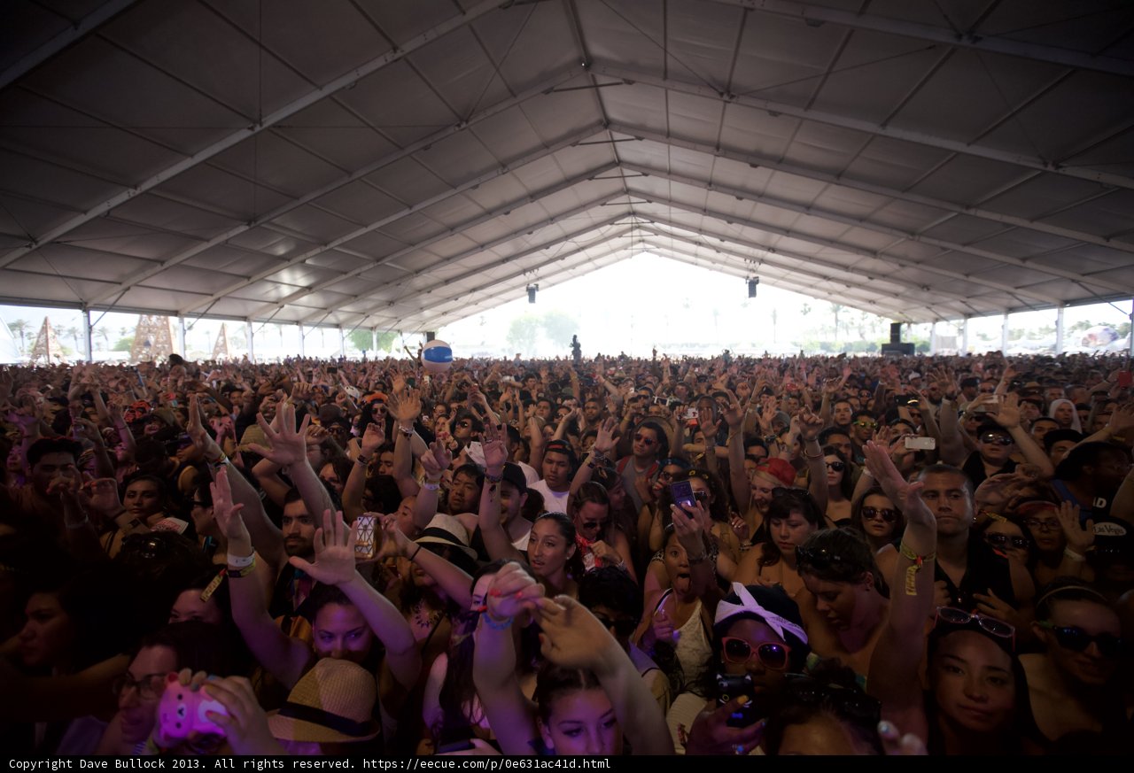The Packed Concert Tent
