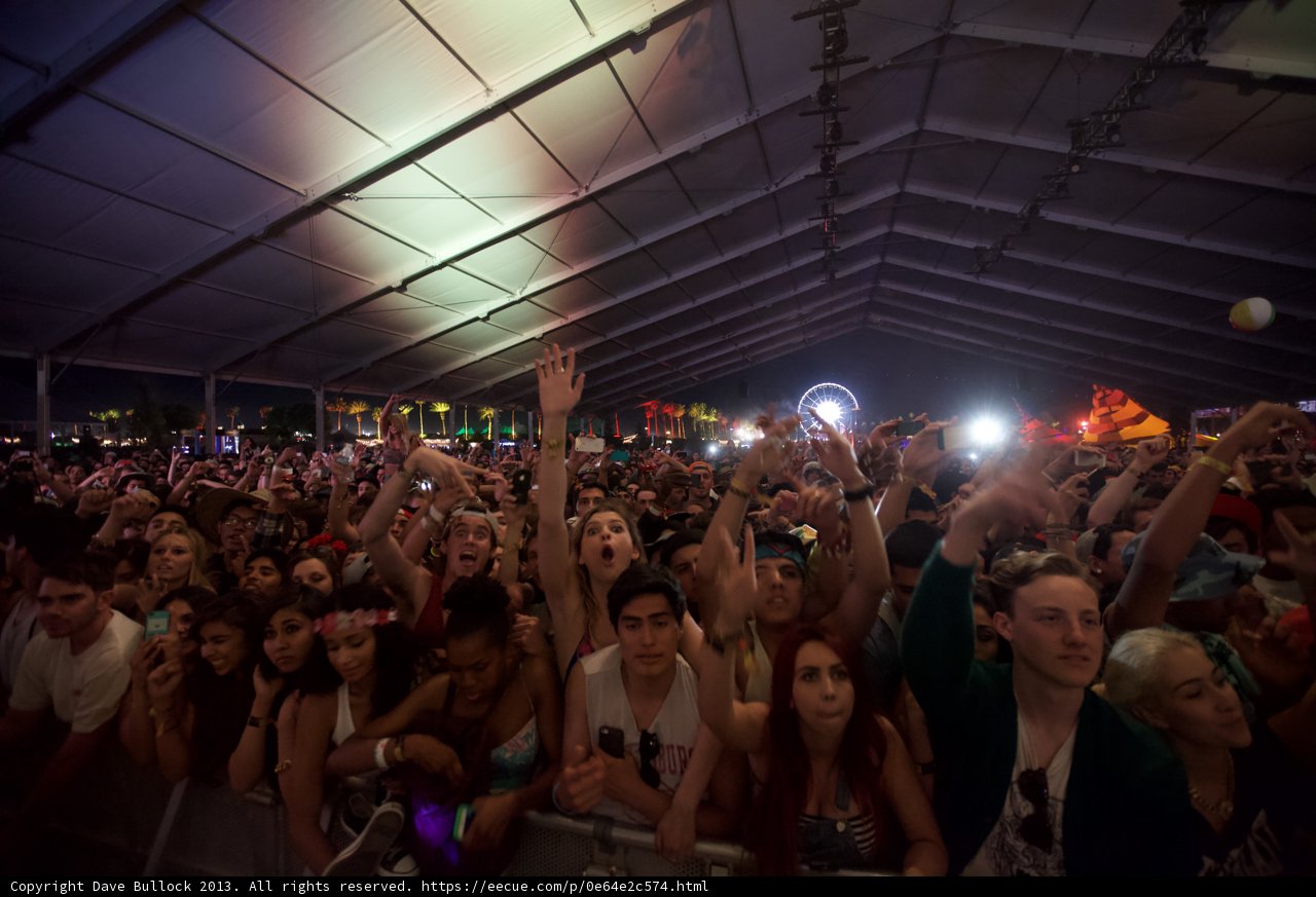 Urban Crowd at Coachella Music Festival