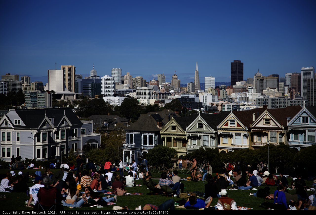 A Relaxing Day at Alamo Square