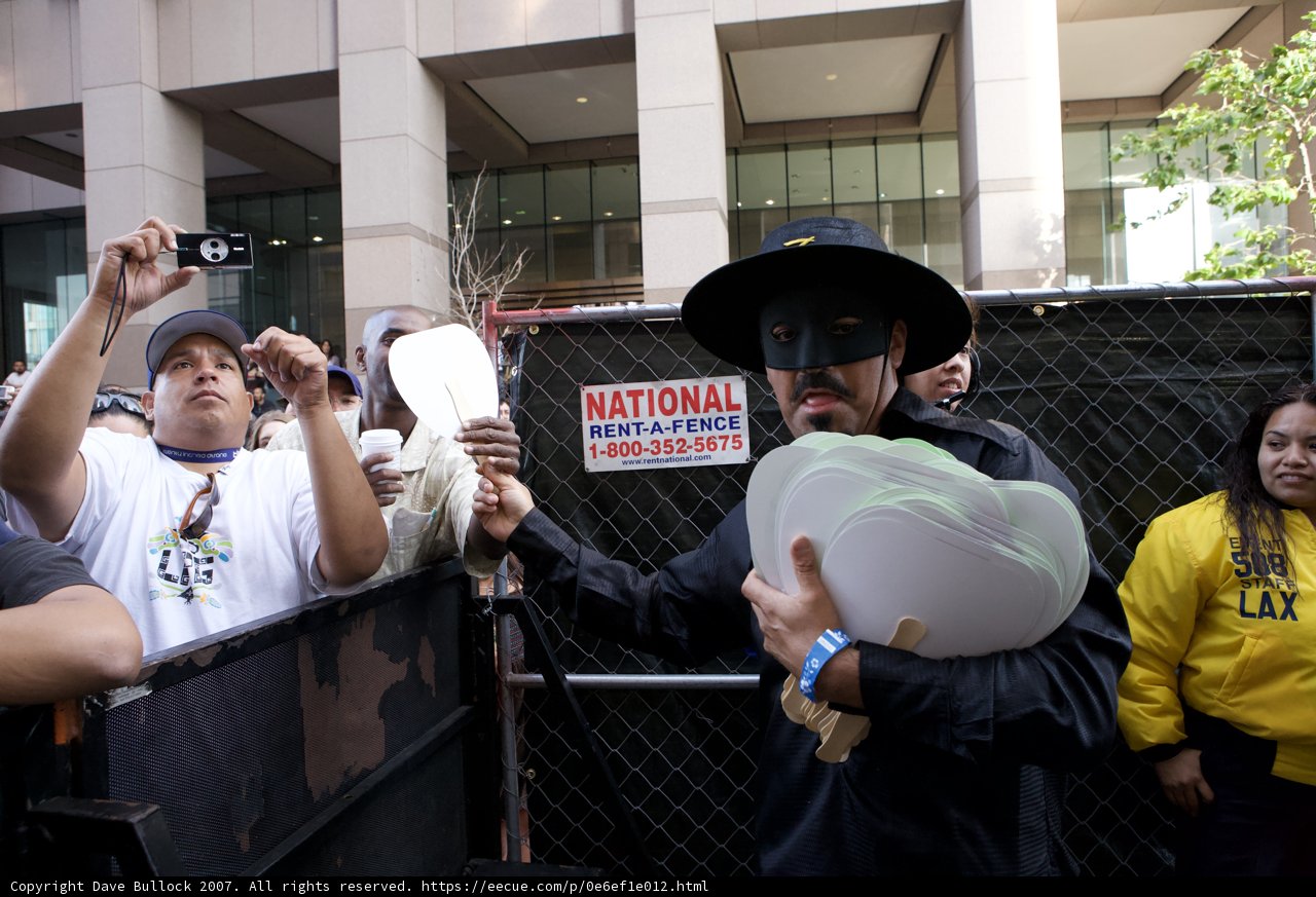 Masked Man at the Ozomatli Performance