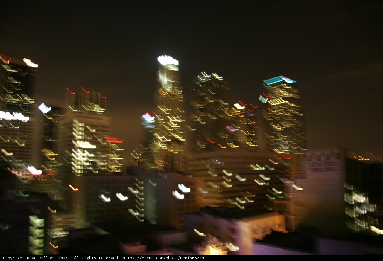 Blurred Metropolis Nightscape