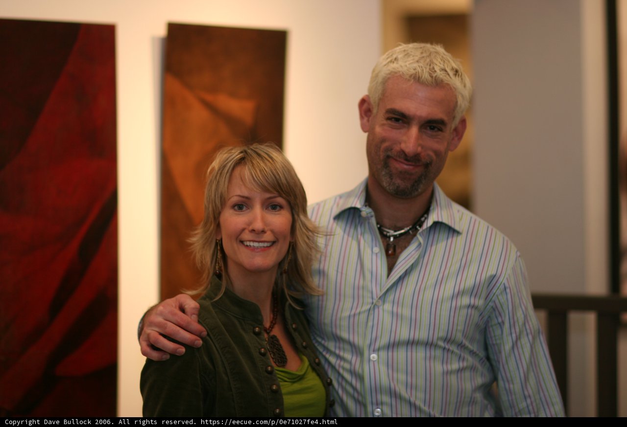 Couple Pose at Art Walk