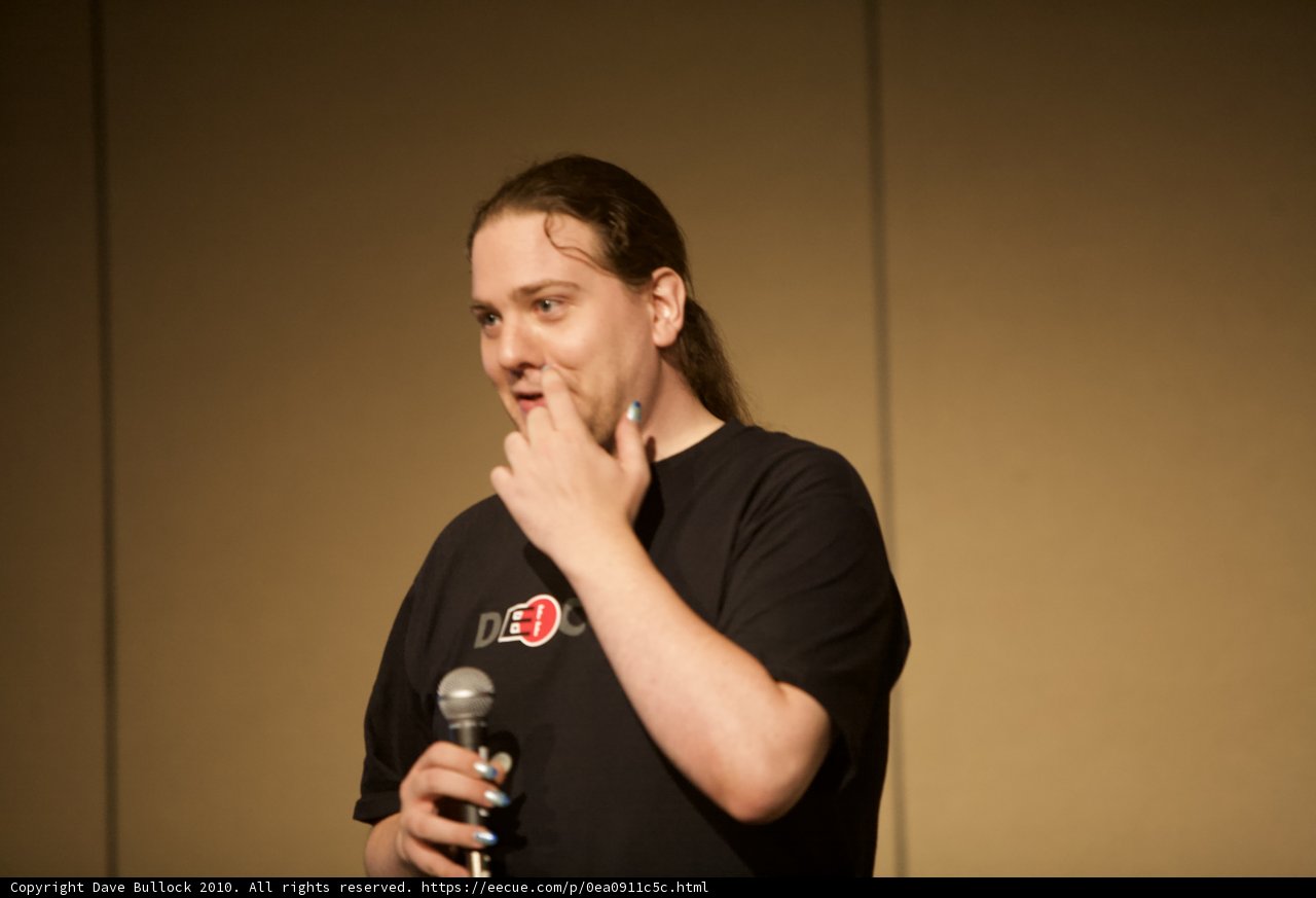 Rocking the Mic at Defcon 18