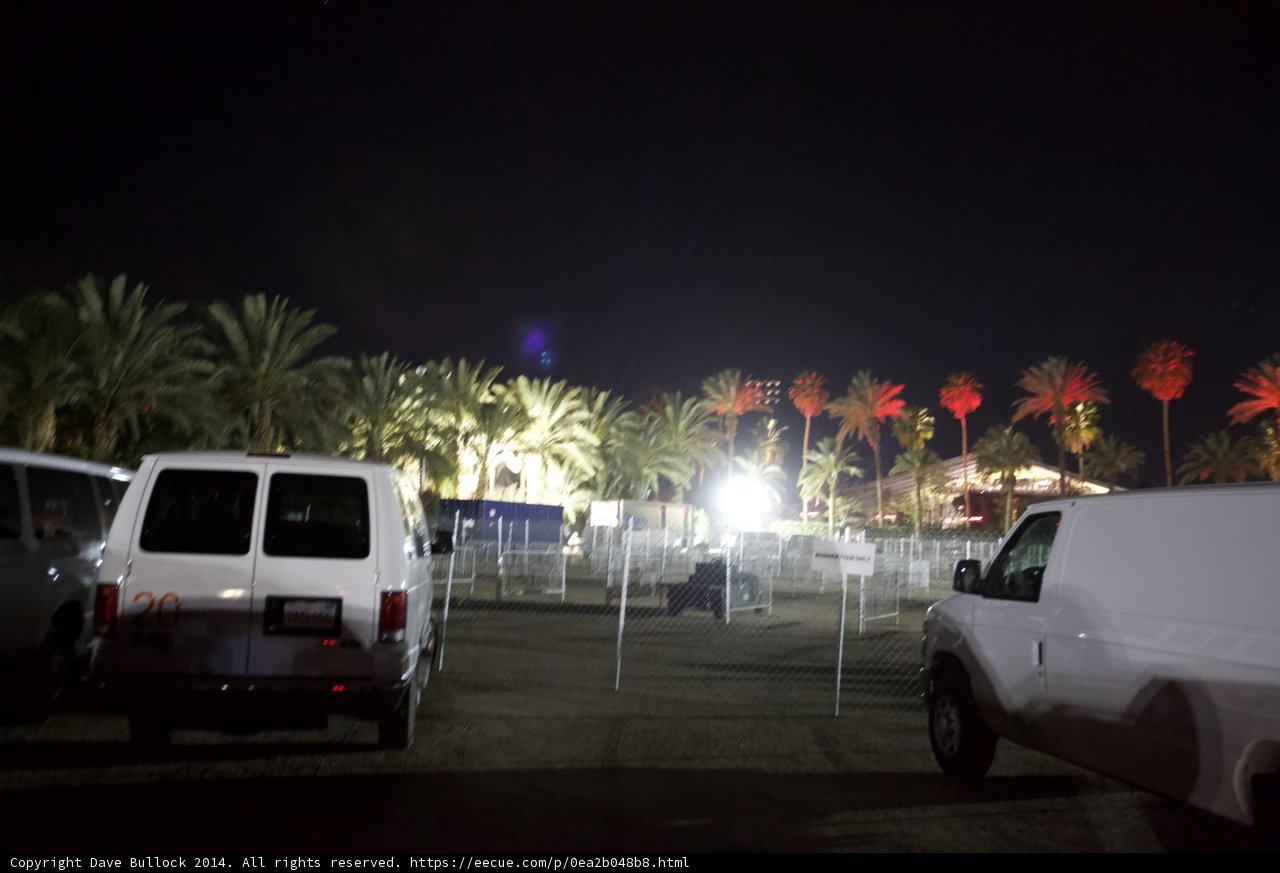 Parked Van Under the Night Sky