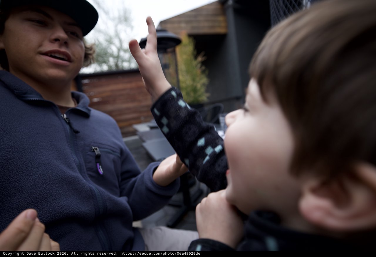 Dynamic Interaction Between Two Young People Outdoors