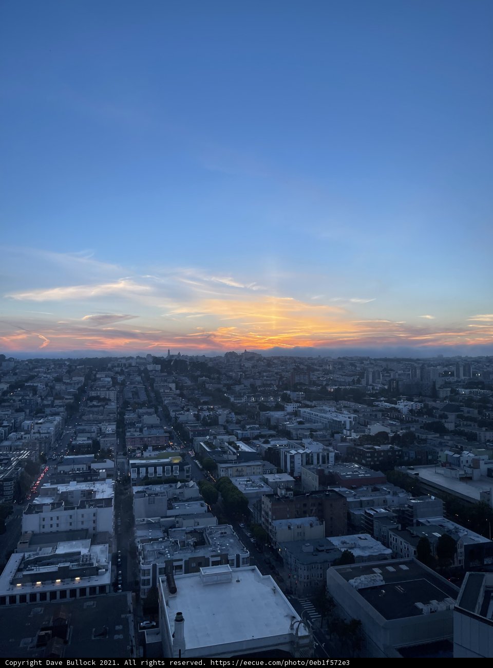 Urban Horizon at Sunset