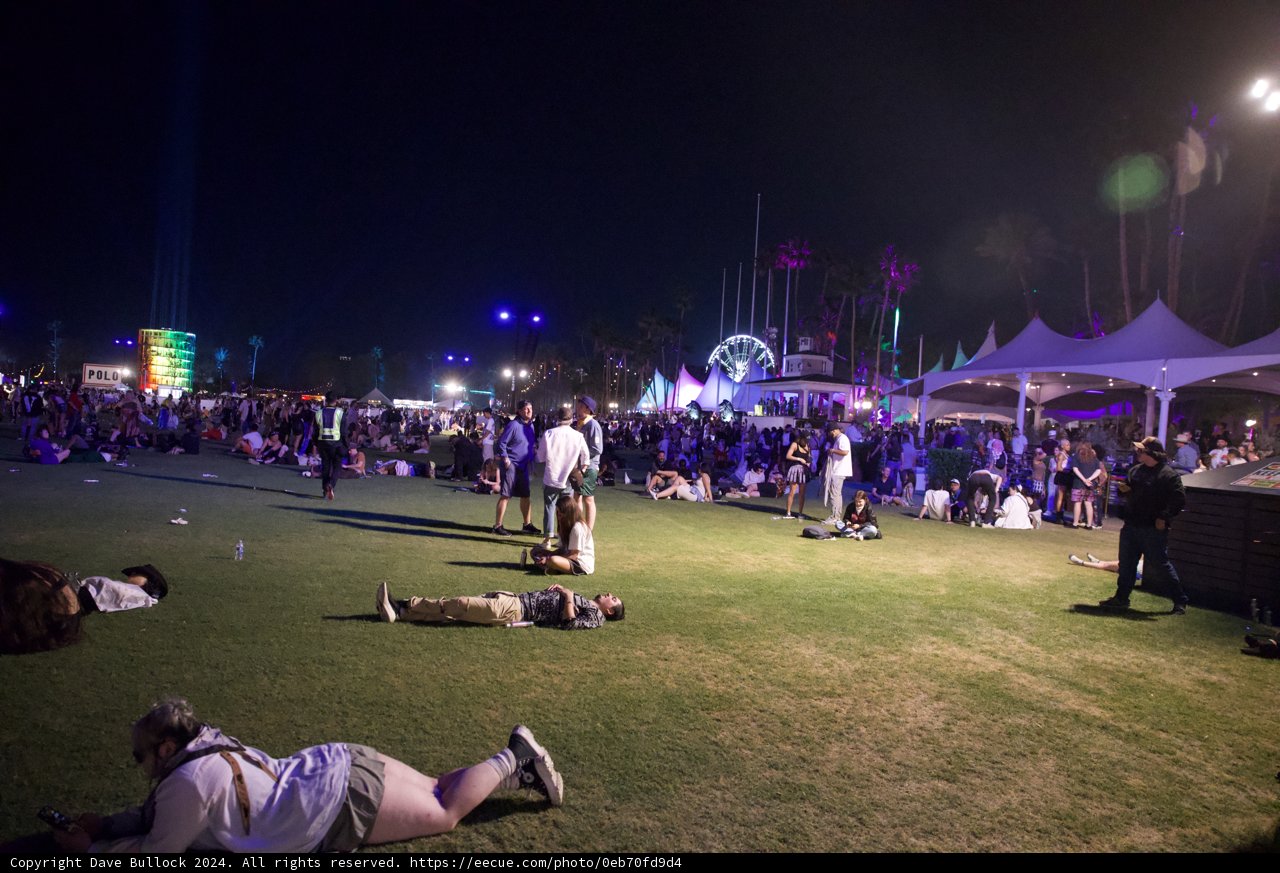 Vibrant Night at Coachella 2024: Energy Under the Stars