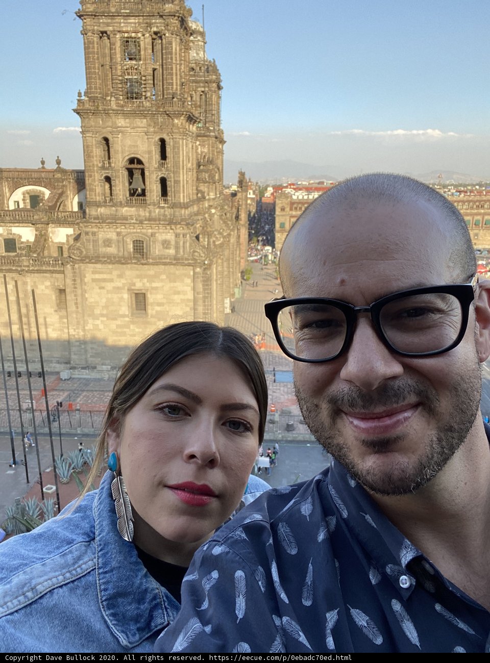 Selfie in front of a historic building
