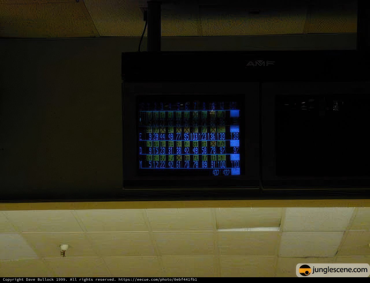 Glowing screen in a dark room