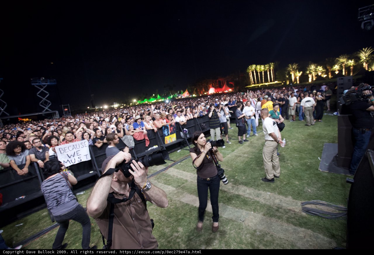 Nighttime Concert Crowd