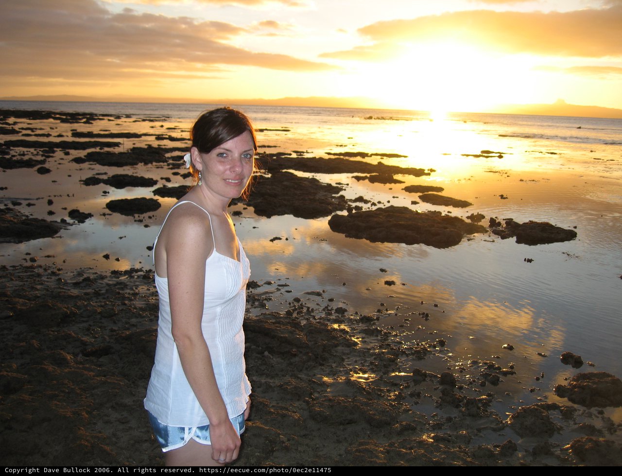 Golden Hour at Low Tide in Fiji Paradise