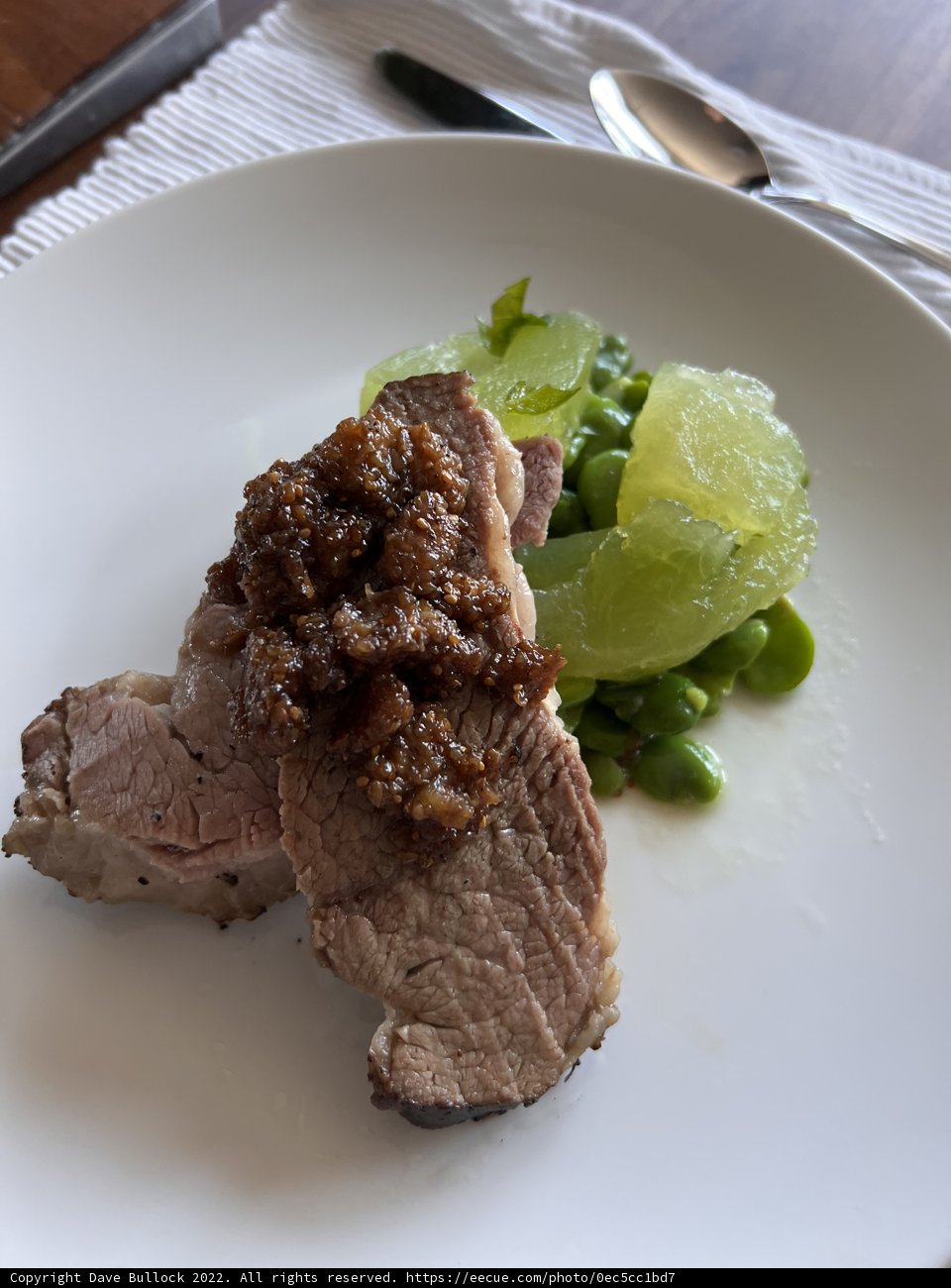 A mouth-watering meat and vegetable spread