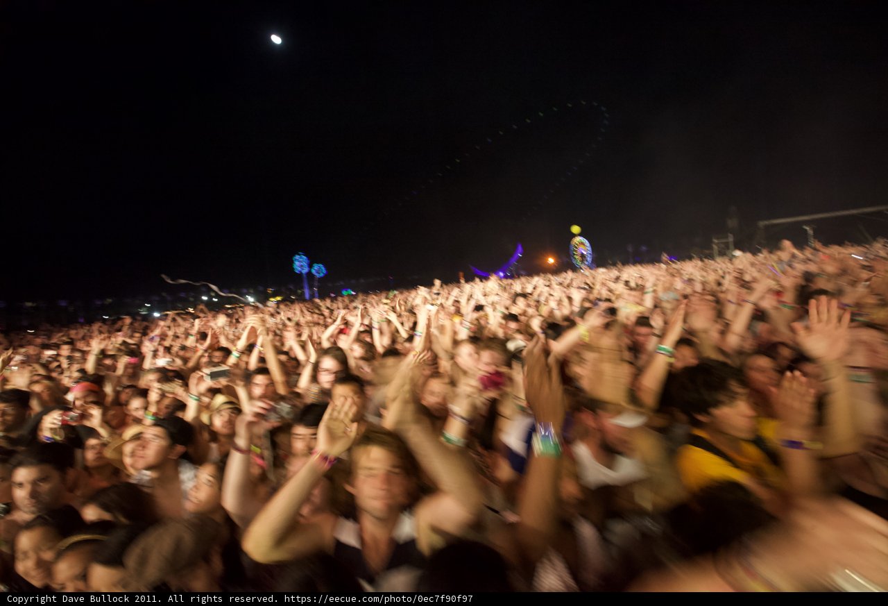 Hands Up in the Night Sky