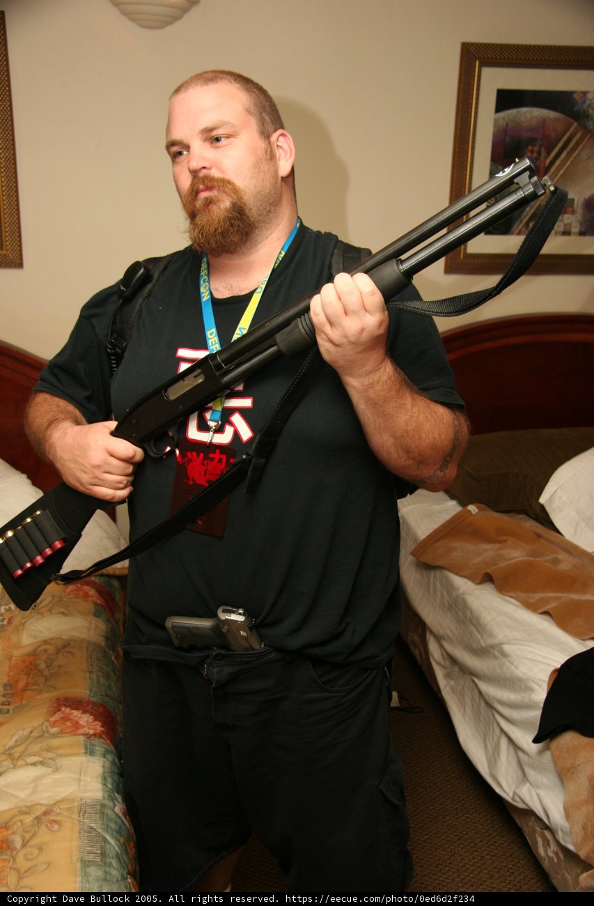 Flea F with a Firearm