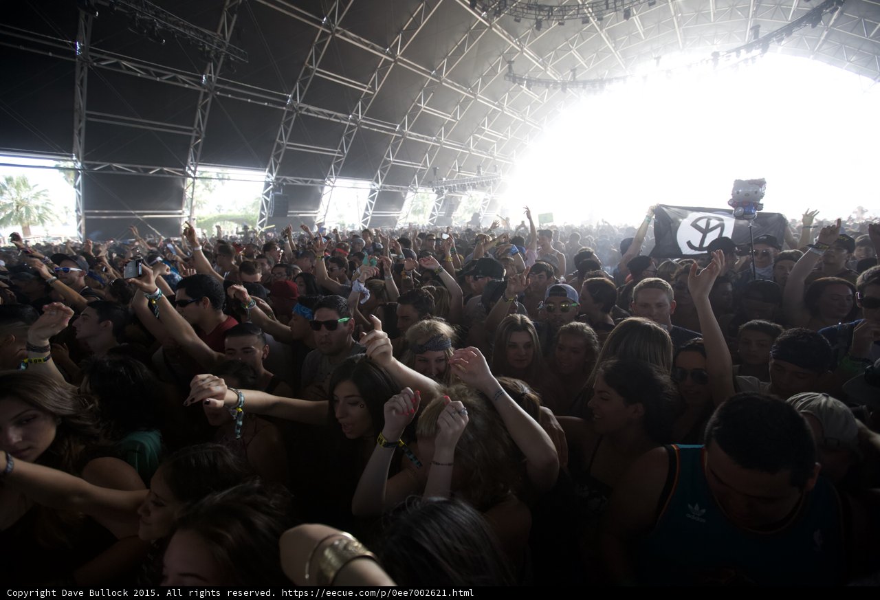 Die Antwoord Flag in Crowd