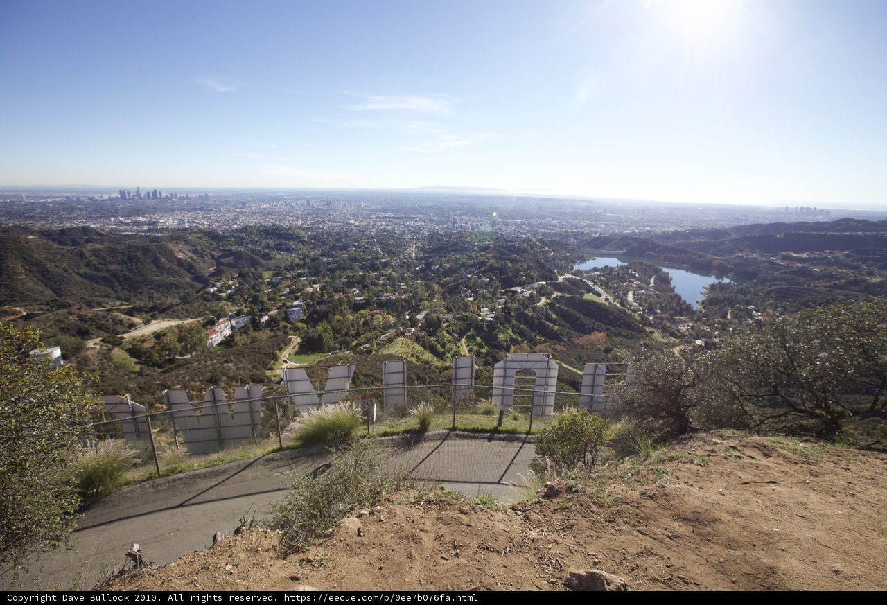 Hollywood Sign View from Above