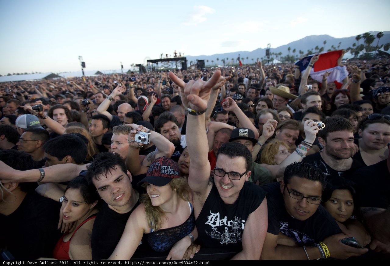 Peace Sign in the Crowd
