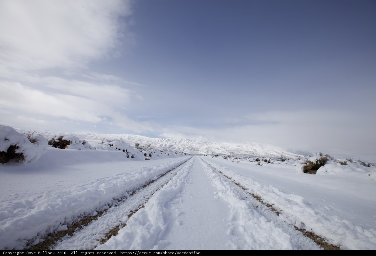 Snowy Road Ahead
