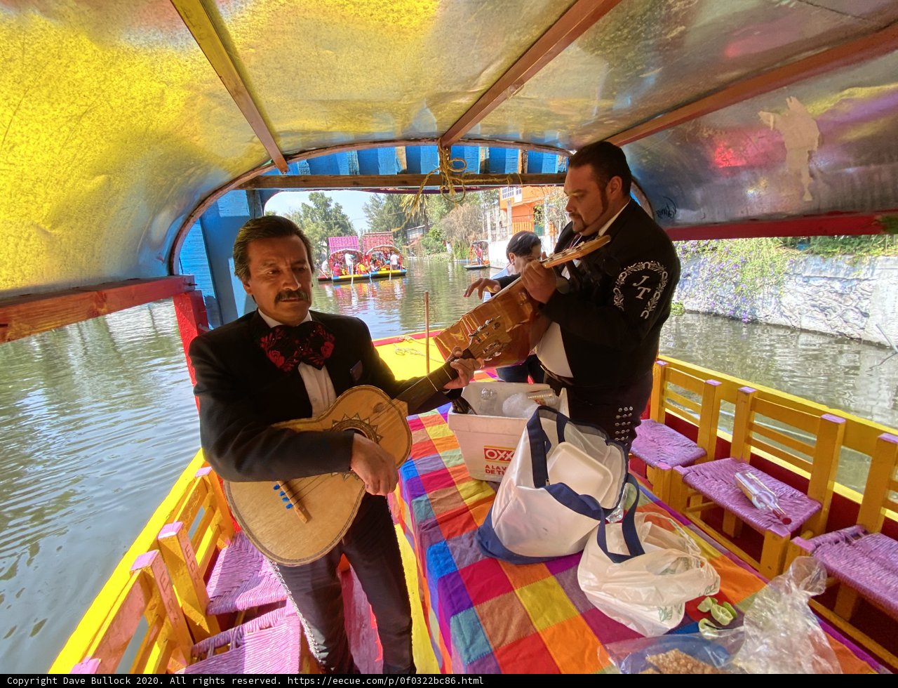 Musical duo on a boat ride