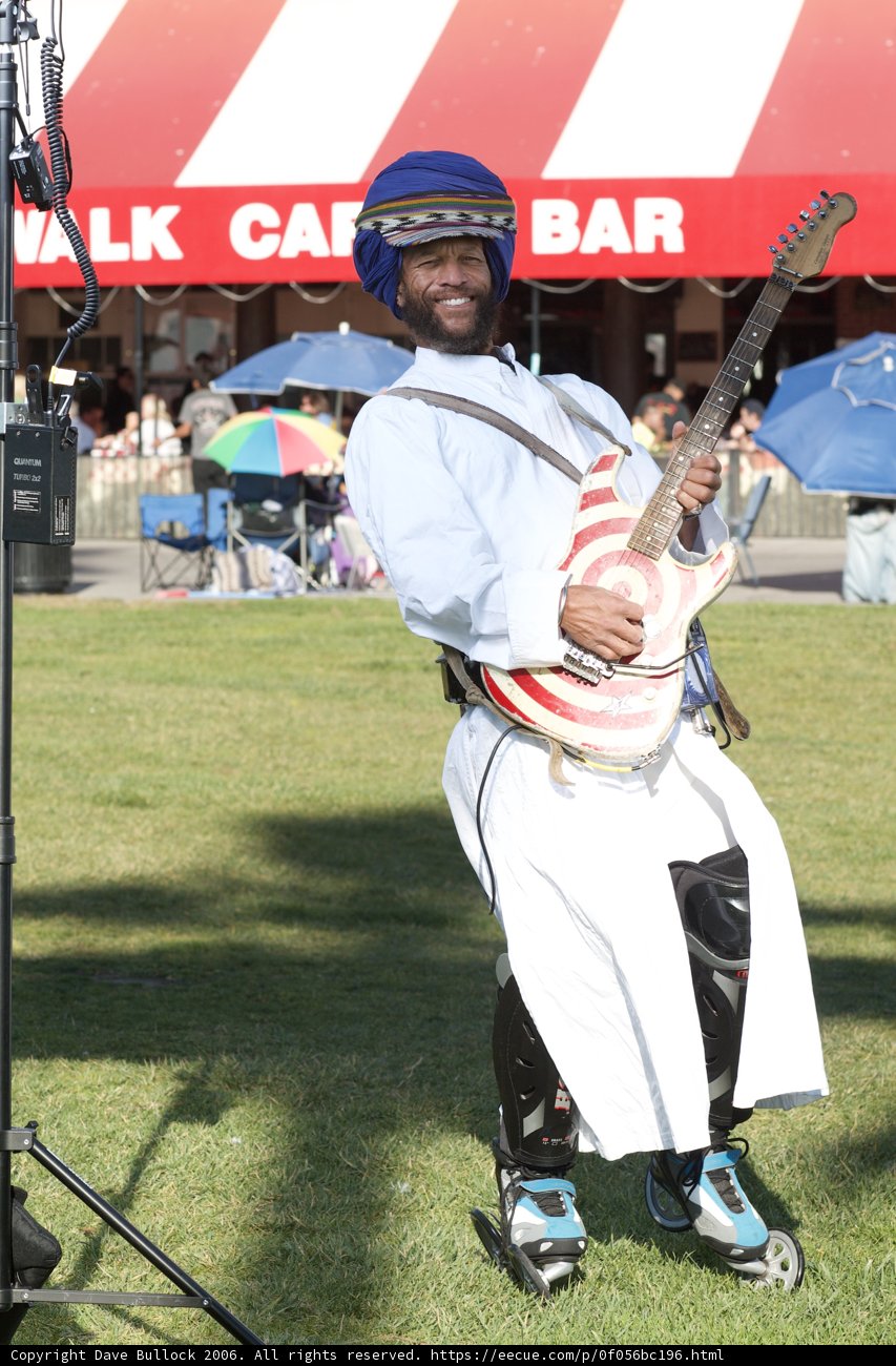 Blue Hat Musician