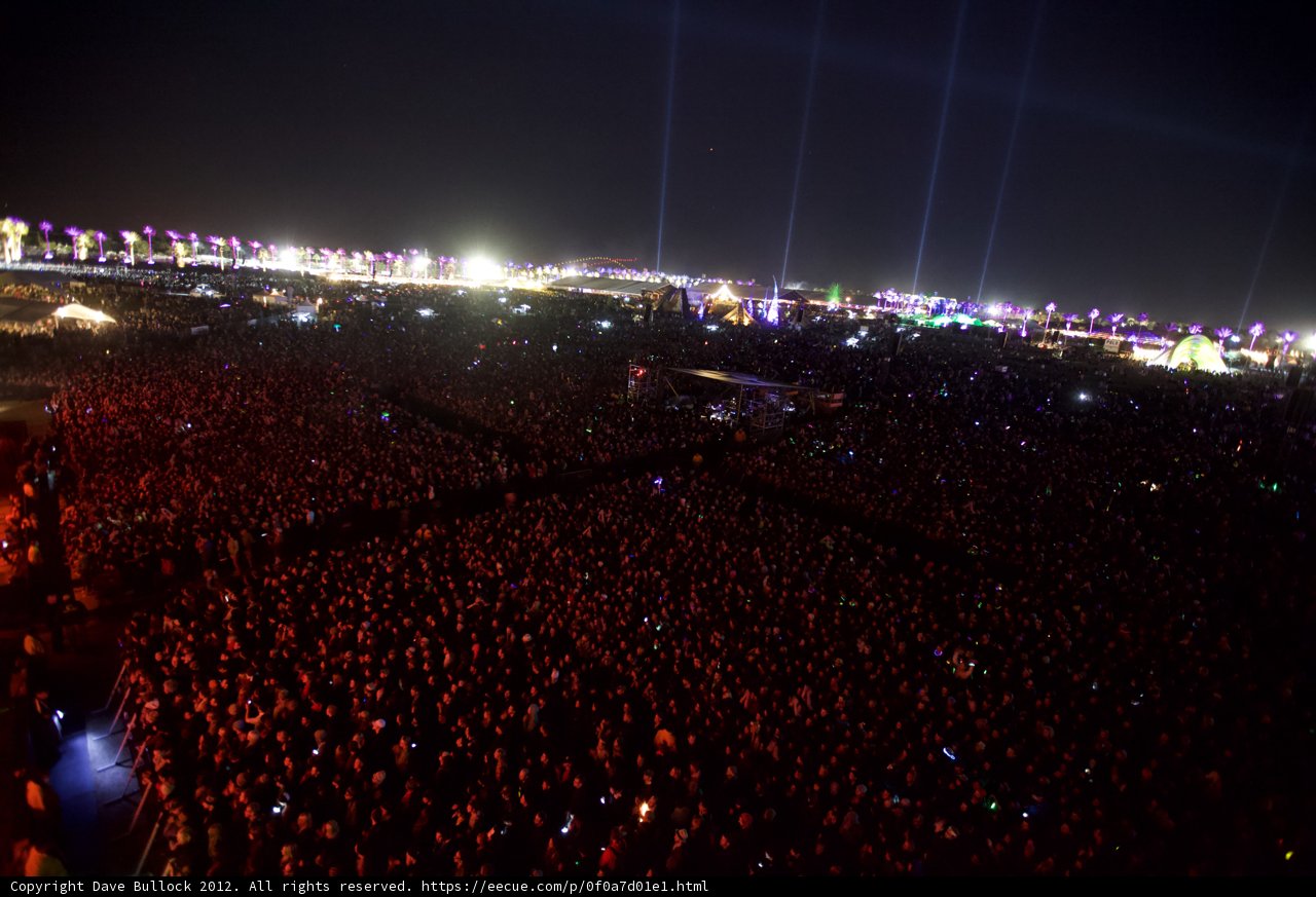 Illuminated Crowd at Coachella