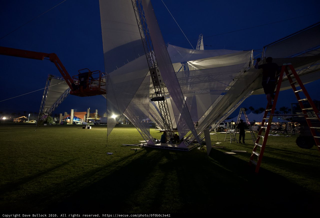 Construction of Main Stage at Coachella