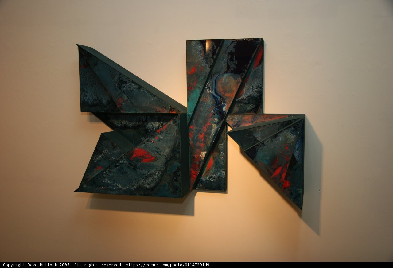 Modern Art Sculpture on Wall
