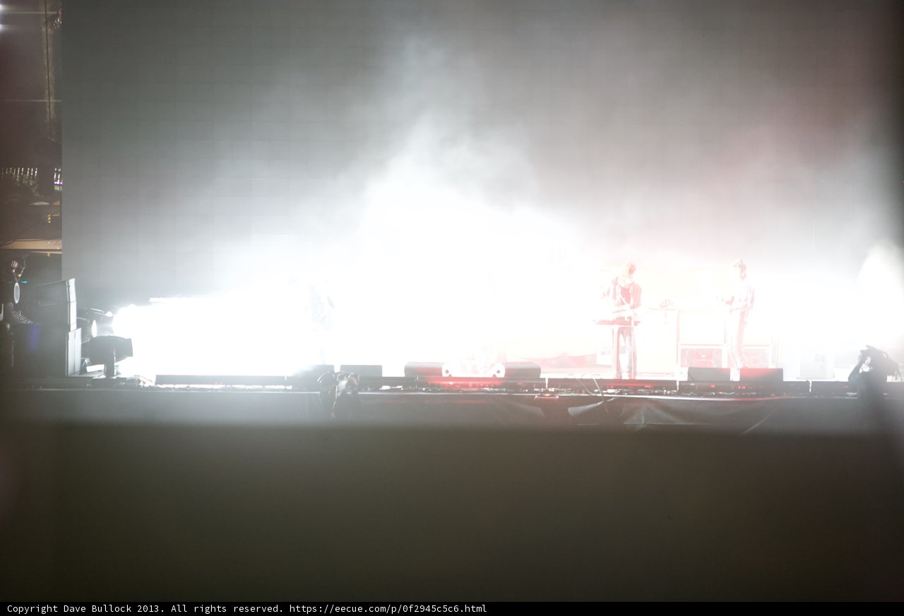 Smoke and Lights at Coachella Rock Concert