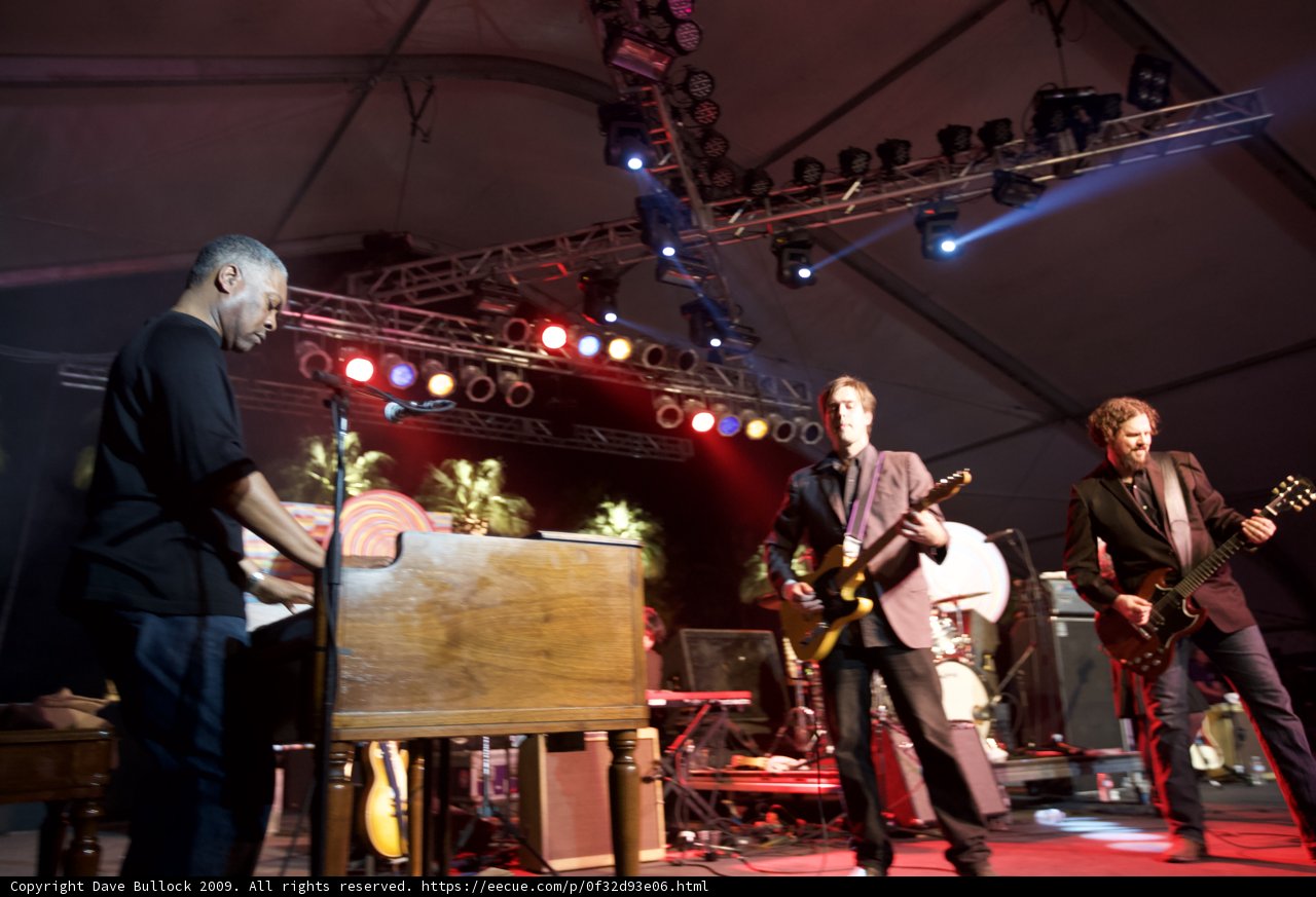 Group of Men Rocking the Stage at Coachella