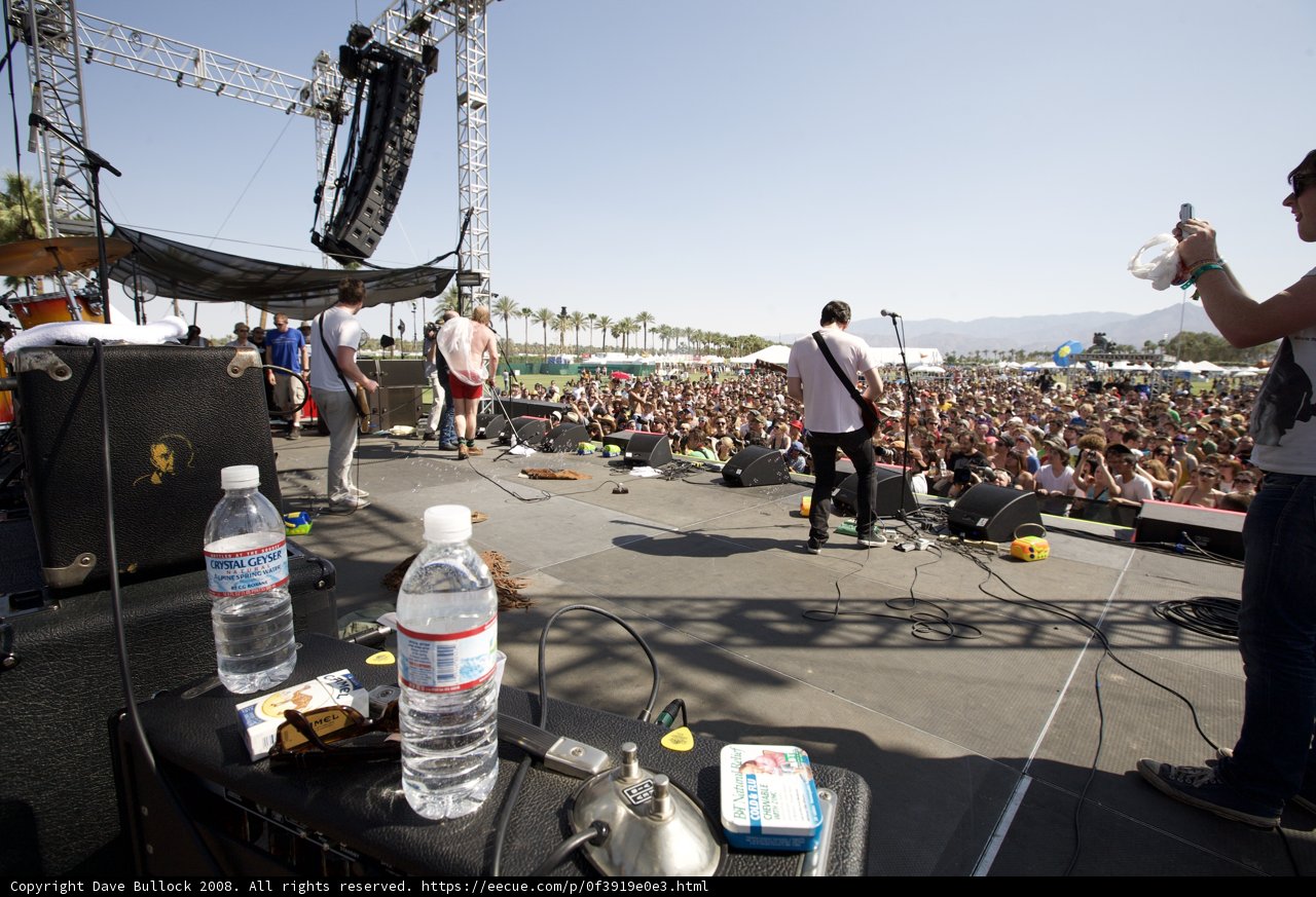 Man Performing Live on Stage at Coachella Concert