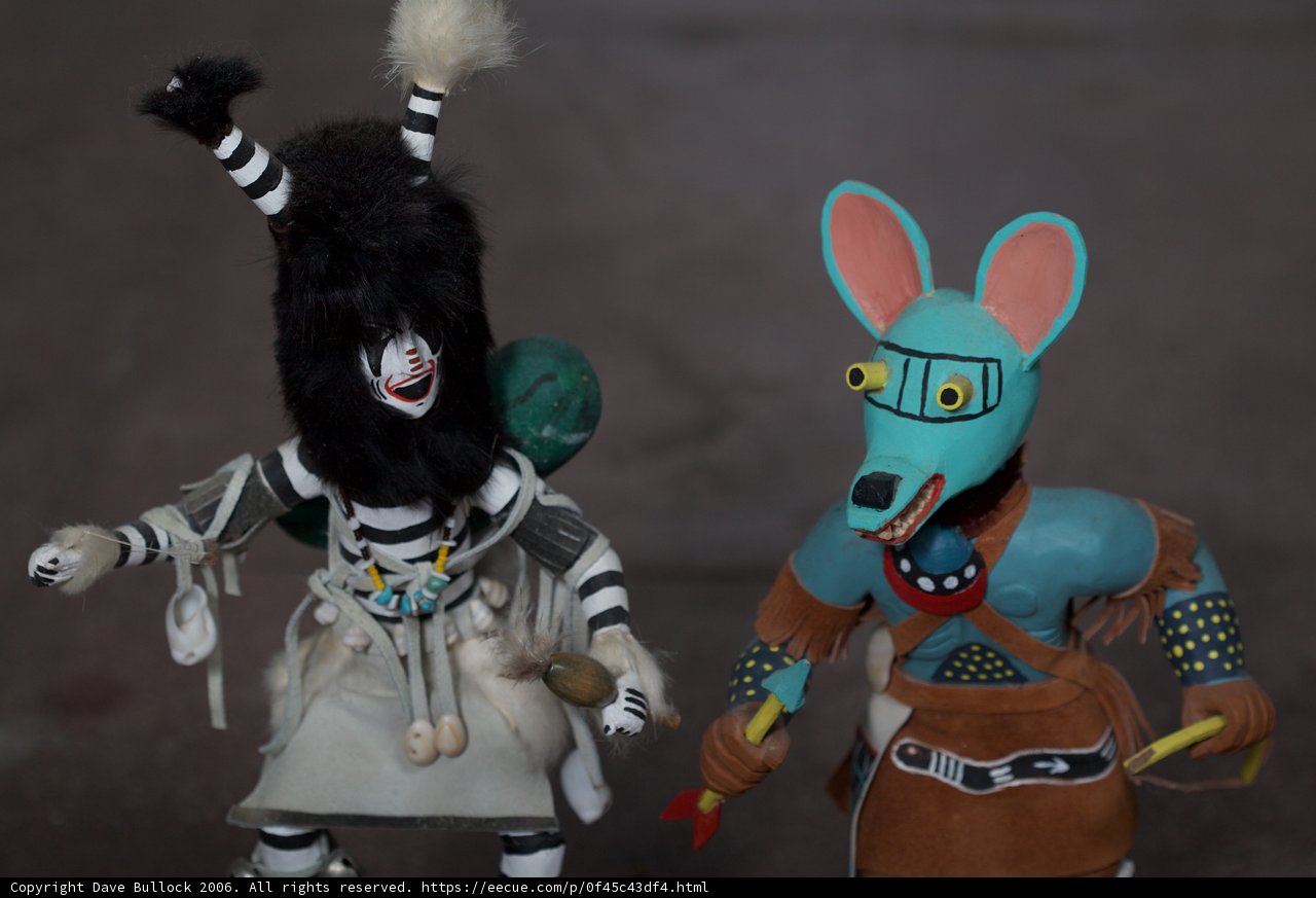 Kachina and Mouse Toy Figures