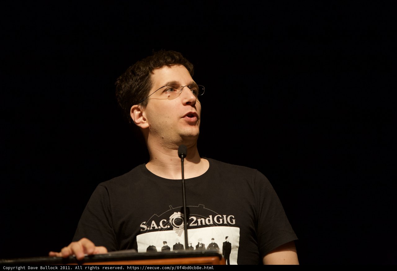 Jeff M delivers a captivating speech at DefCon 2011