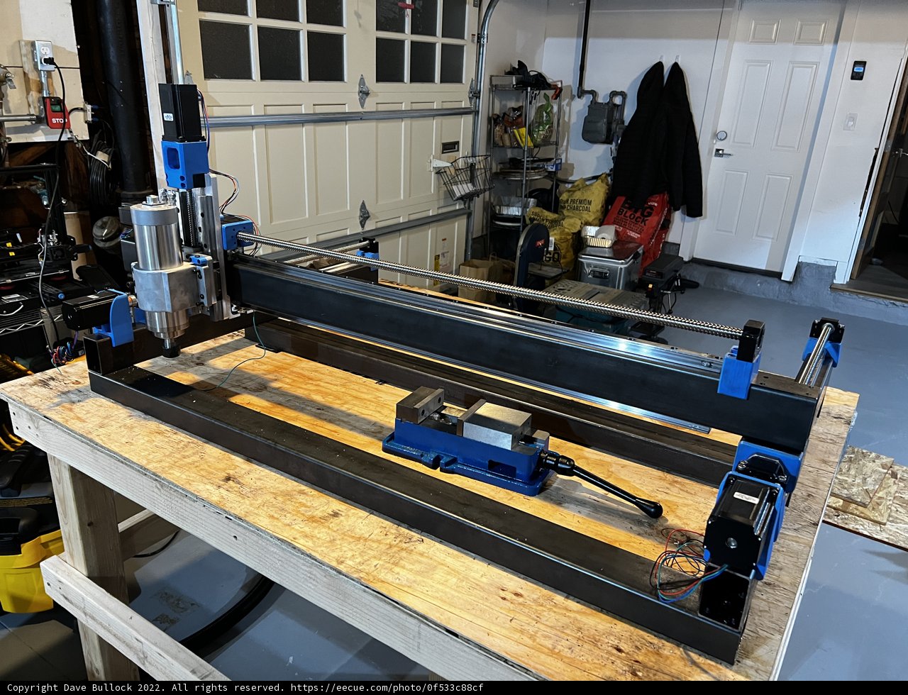Industrial Machine in a Garage Workshop