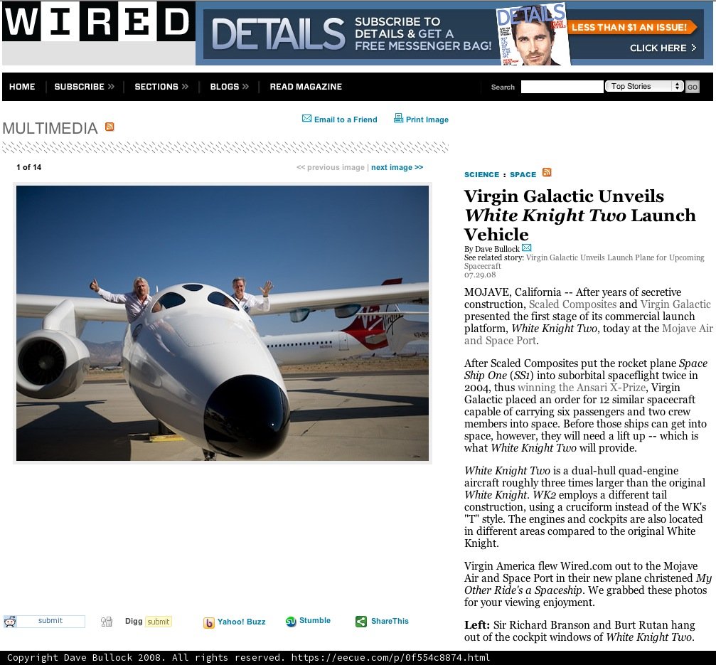 Christian Bale Poses with Aircraft for Document Page