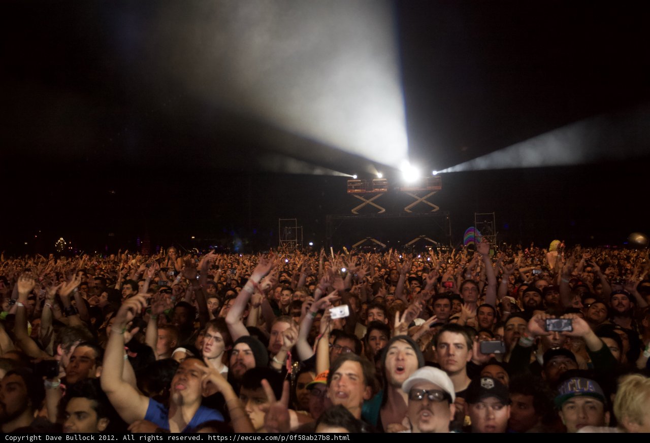 Lights up at Coachella