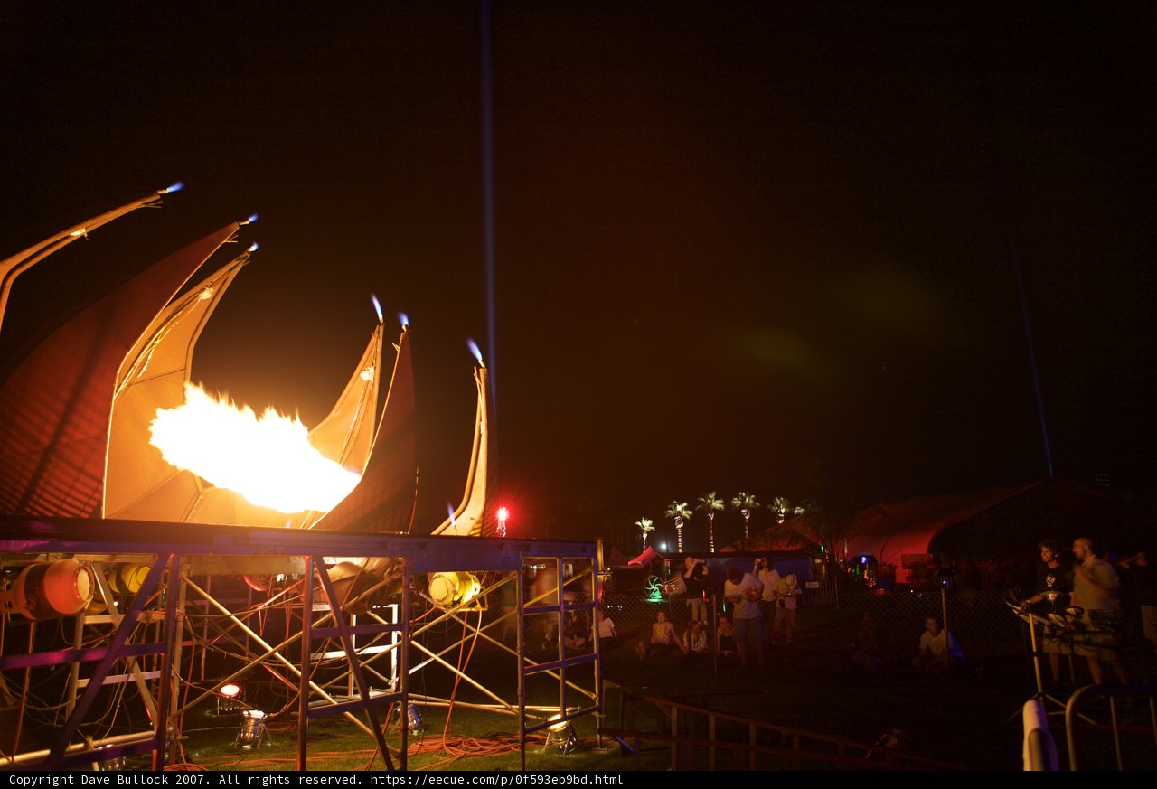 Blazing Bonfire at Coachella 2007