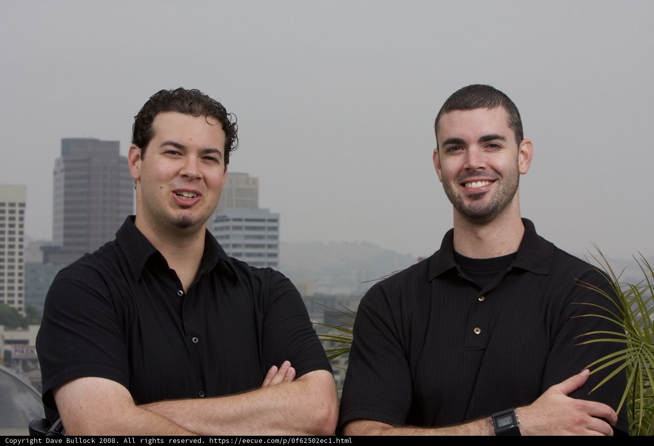 Two Men Taking in the Cityscape