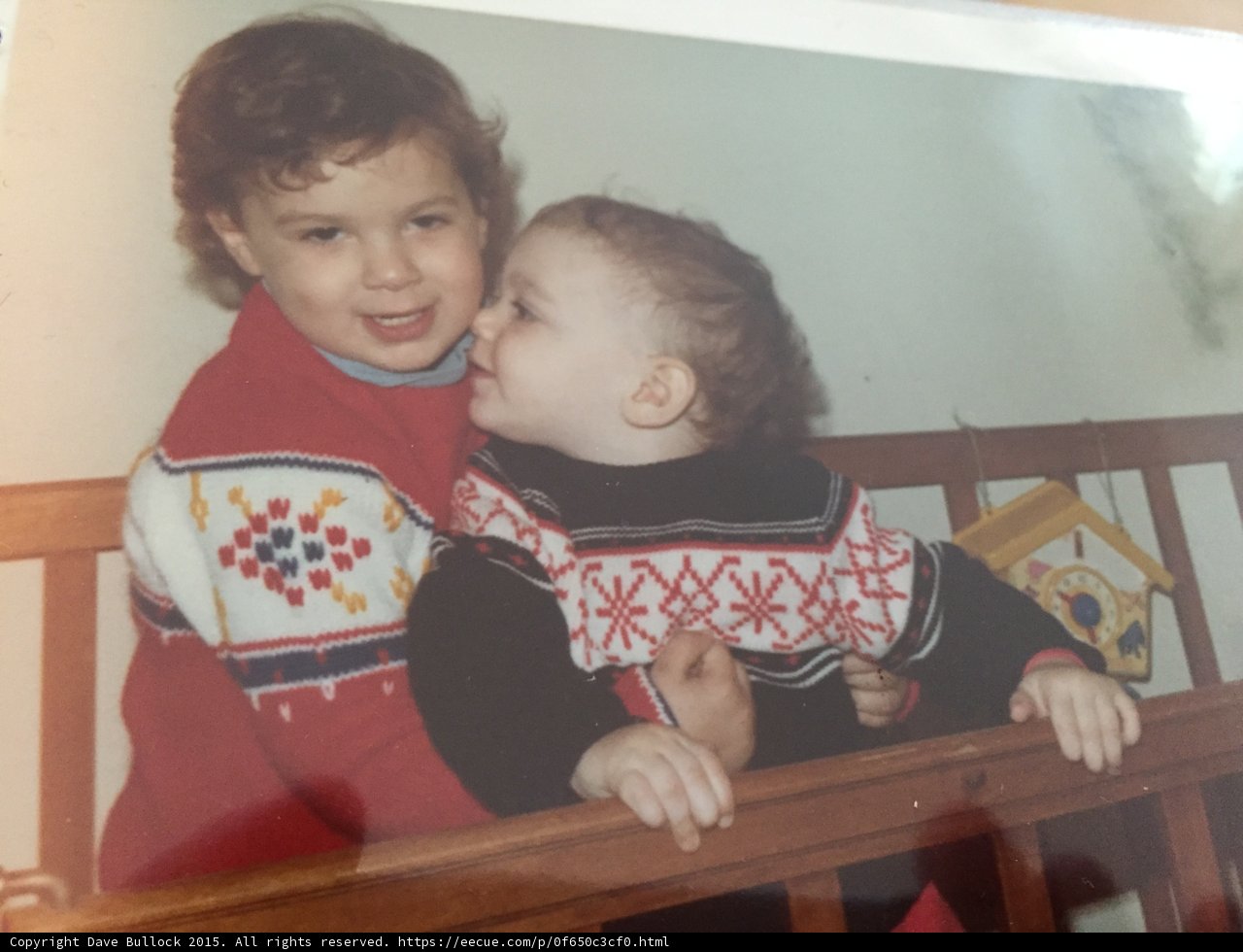 Two Babies on a Crib